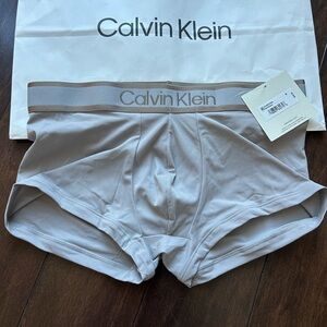 Calvin Klein Microfiber low rise  Trunk - stretch gray graphic brown new